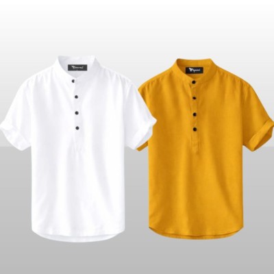 Stylish Short Sleeve Cotton Katua