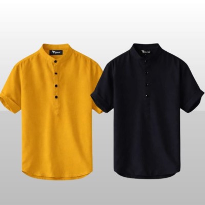 Stylish Short Sleeve Cotton Katua