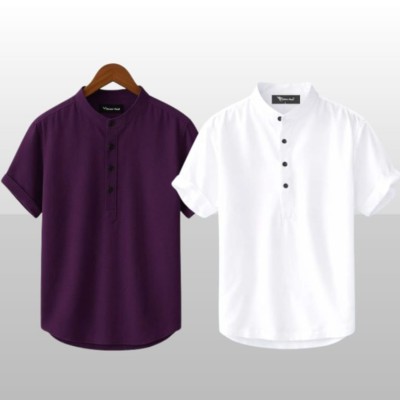 Stylish Short Sleeve Cotton Katua