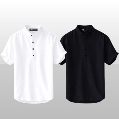 Stylish Short Sleeve Cotton Katua