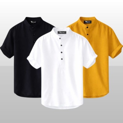 Stylish Short Sleeve Cotton Katua