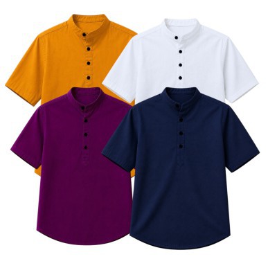 Stylish Short Sleeve Cotton Katua